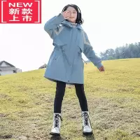 可莉允女童冬装派克服棉衣2022新款秋冬装洋气中大儿童加绒加厚外套棉服