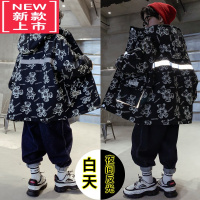 可莉允童装男童夹棉外套秋冬款中大童2022新款儿童加厚棉服风衣洋气潮牌