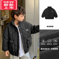 可莉允祯品轩童装男童棉服2022新款冬季加绒加厚儿童中大童外套冬季上衣