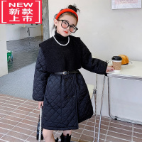 可莉允女童棉服冬装2022新款女大童时髦秋冬装儿童洋气网红披肩棉衣外套
