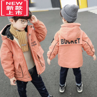 可莉允香港男童棉衣秋冬装派克服2022新款儿童加绒棉服帅气小男孩外套潮