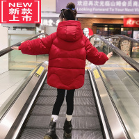 可莉允2022新款女童棉服中长款儿童棉衣大童女装12加厚棉袄韩版冬装10岁