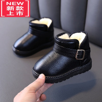 可莉允反季冬季儿童雪地靴女童靴子加厚保暖雪地棉男童短靴宝宝棉靴