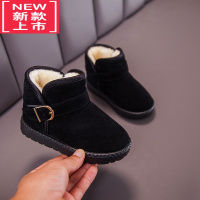 可莉允童鞋儿童雪地靴2022冬季宝宝棉鞋加绒加厚女童靴子男童小短靴棉靴