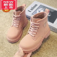 可莉允儿童马丁靴皮靴女款冬季加绒公主二棉鞋英伦风长筒靴洋气女童靴子