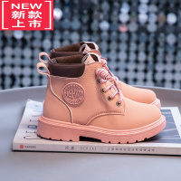 可莉允童鞋女2022新款秋马丁靴秋冬款男童英伦儿童靴女童小黄靴女孩短靴