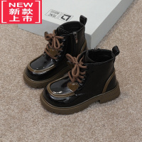 可莉允儿童马丁靴2022秋冬新款女童靴子炸街短靴英伦风二棉加绒中大童潮