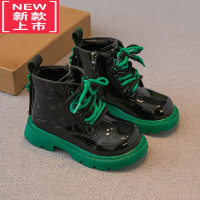 可莉允儿童炸街马丁靴2022冬季新款男童鞋子女童靴子二棉加绒洋气短靴潮