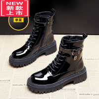 可莉允女童靴子2022秋冬新款儿童马丁靴中大童加绒加厚短靴女童鞋子冬款