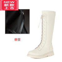 可莉允女童马丁靴2022春秋新款公主皮靴高筒长靴走秀演出鞋单靴儿童靴子