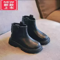 可莉允儿童马丁靴秋冬季短靴2022秋季新款女童靴子皮靴男童女宝宝时装靴