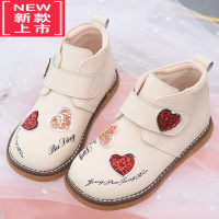 可莉允女童短靴公主靴马丁靴2022秋季新款儿童靴子女孩童靴秋冬皮靴