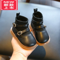 可莉允女宝宝鞋子秋季婴儿软底学步鞋0一1-2-3岁公主鞋短靴小女童靴子