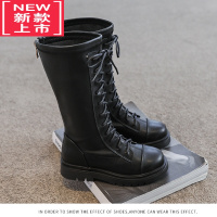 可莉允女童鞋儿童靴子2022年新款长靴春秋款高筒长筒网红单靴公主马丁靴