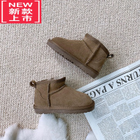 可莉允儿童雪地靴2022冬季新款宝宝童靴男童棉靴子女童短靴保暖一体