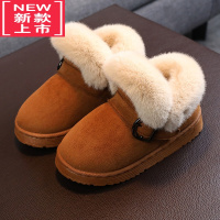 可莉允儿童棉鞋冬季加绒鞋女童鞋子加厚男童毛毛鞋外穿雪地靴宝宝大棉鞋