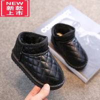 可莉允儿童雪地靴2022新款棉鞋男童加绒加厚棉靴子宝宝冬季女童短靴冬鞋