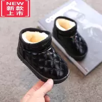 可莉允儿童棉鞋2022年冬季新款加厚加绒保暖雪地靴女童冬鞋软底大棉鞋潮