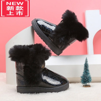 可莉允女童雪地靴儿童短靴子宝宝棉靴小女孩鞋加厚保暖防水防滑2020新款
