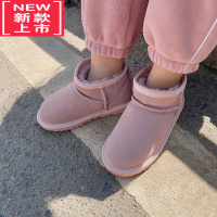可莉允女童冬季新款加绒加厚一脚蹬雪地靴儿童防滑保暖洋气靴子潮