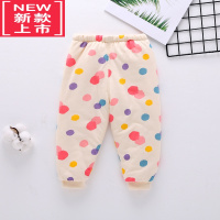 可莉允宝宝加厚小棉裤冬装婴幼儿裤子秋冬季男女童薄夹棉内胆保暖裤