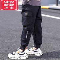 可莉允儿童装男童加绒裤子秋冬款2022新款冬装保暖棉加厚中大童工装裤潮保暖裤