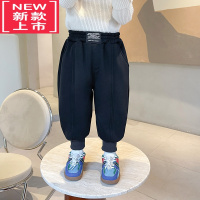 可莉允宝宝加绒加厚休闲裤2022冬装新款男童保暖运动裤童装中小童长裤子保暖裤