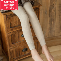 可莉允女童打底裤秋冬季加绒加厚保暖九分长裤宝宝一体绒棉裤外穿连裤袜保暖裤
