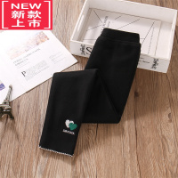 可莉允女童黑色打底裤加绒外穿秋冬款薄绒紧身保暖小女孩洋气一体绒裤子保暖裤