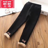 可莉允女童加厚加绒秋冬儿童高腰保暖一体绒外穿铅笔裤女宝宝棉裤保暖裤