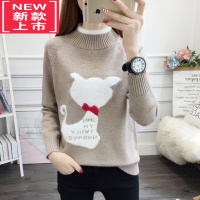 可莉允12岁大童女孩秋冬装圆领毛衣13高初中学生15岁针织打底衫保暖上衣