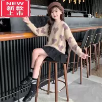 可莉允女童毛衣秋冬2022新款加厚儿童冬季上衣女孩打底毛线针织衫