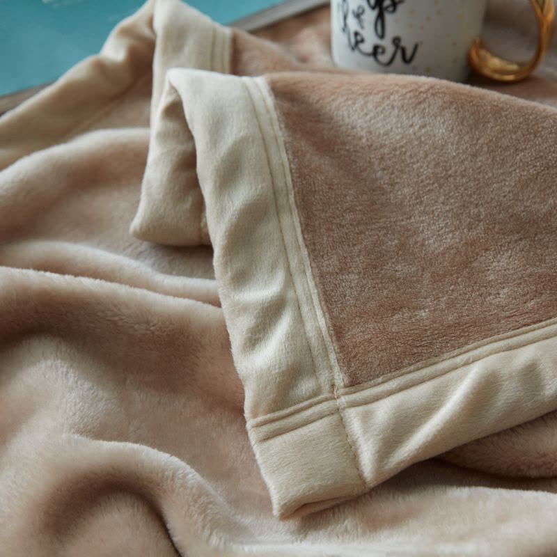法兰绒毛毯空调毯夏季单双人薄毯子珊瑚绒毯加大床单被子毛巾被图片