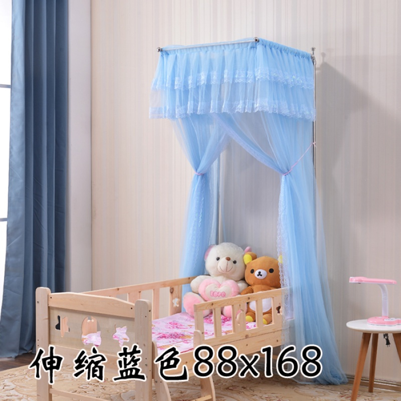 定做婴儿宝宝拼接床儿童88x168米伸缩支架定制特殊尺寸小订做蚊帐