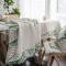 现代简约北欧小清新叶子棉麻布艺桌布西餐桌布茶几布台布长方形