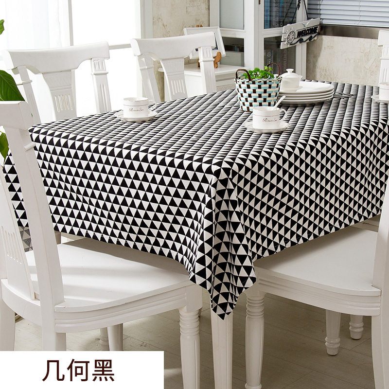 桌布布艺棉麻亚麻小清新欧式桌垫防水田园餐桌布长方形茶几盖布