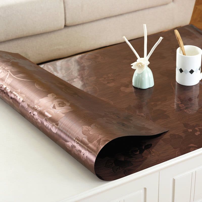 定制简约现代不透明防水桌布茶几桌布餐桌垫茶几垫长方形塑料桌垫图片