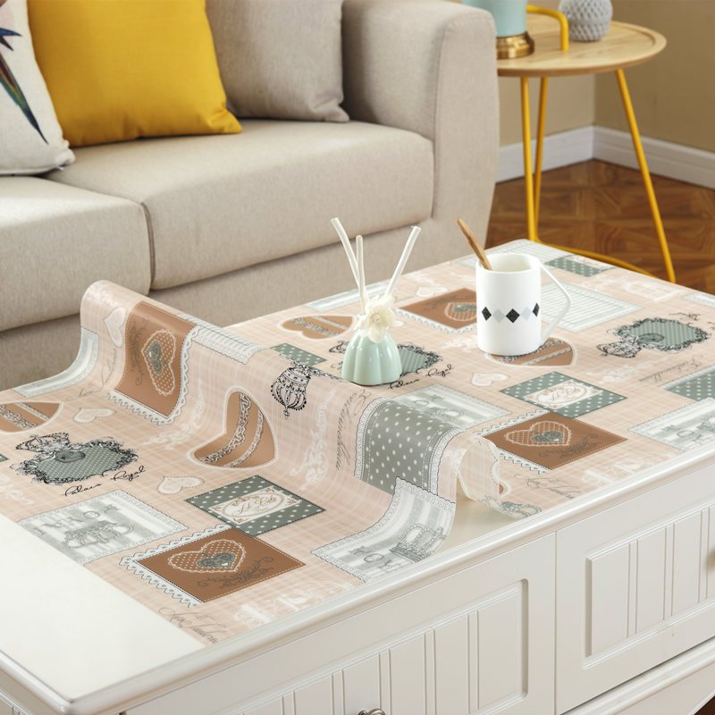 定制简约现代不透明防水桌布茶几桌布餐桌垫茶几垫长方形塑料桌垫