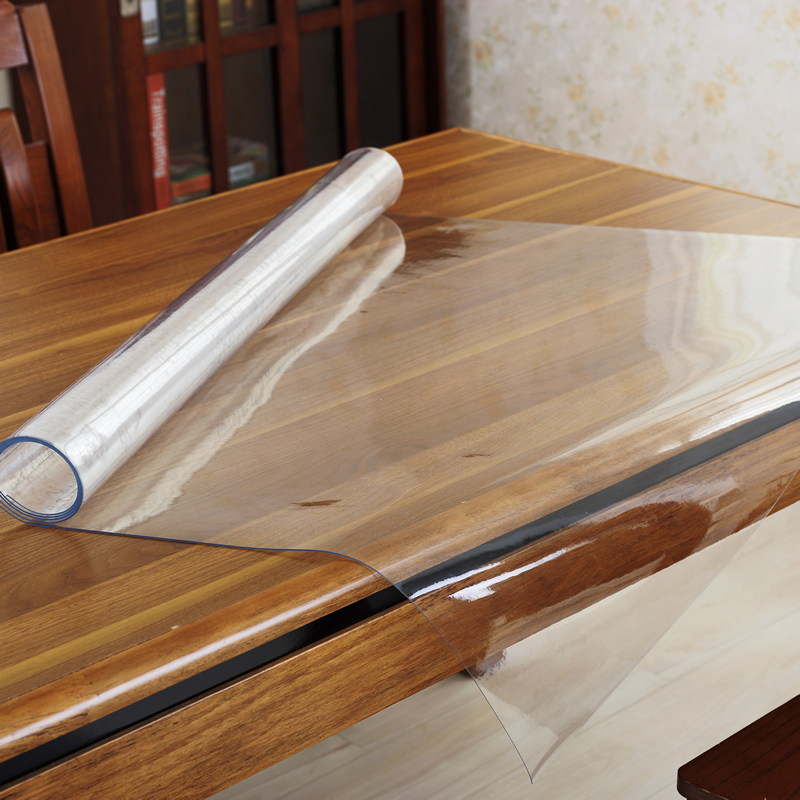 椭圆形桌布桌面保护膜透明软玻璃塑料pvc软玻璃伸缩折叠桌垫胶垫