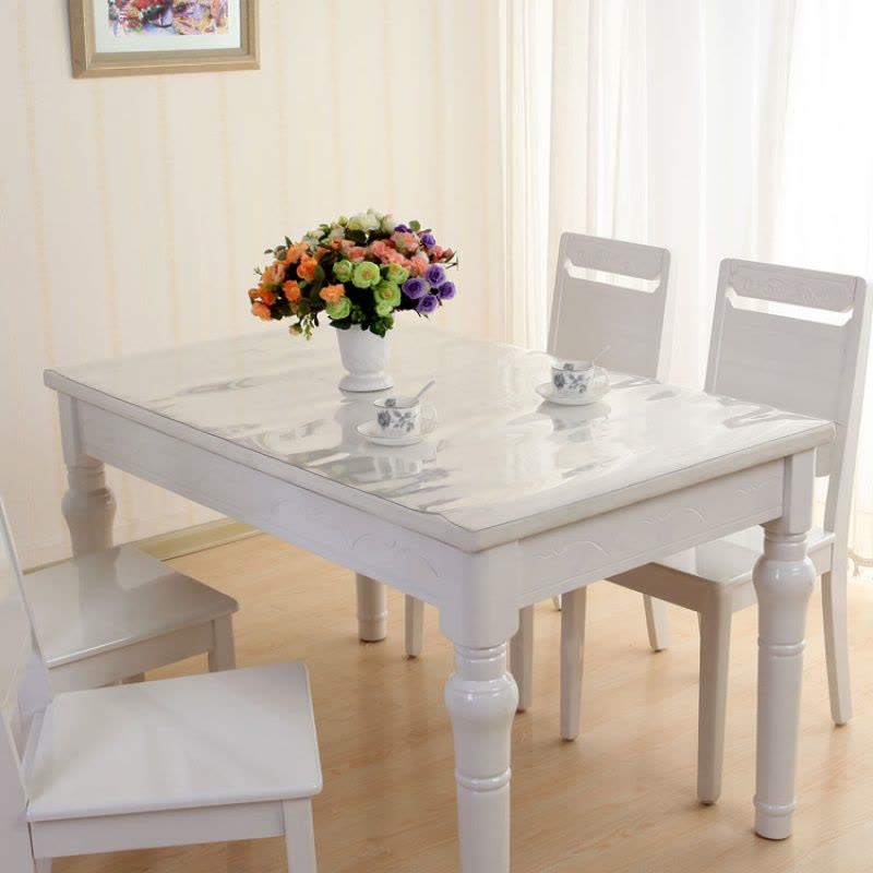 餐桌布PVC桌布防水防油透明台布桌垫水晶板茶几垫水晶垫图片