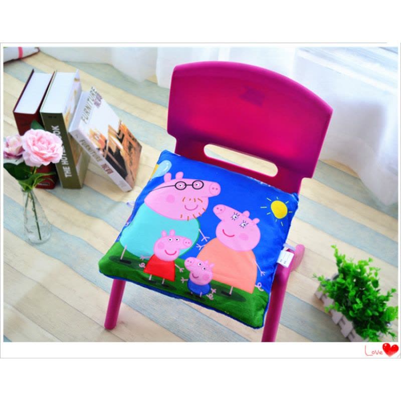 小学生幼儿园宝宝餐椅垫坐垫卡通连体儿童凳垫可拆洗写名订制图片