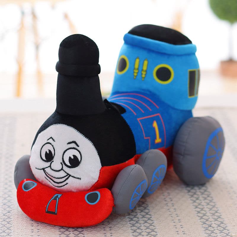 小汽车毛绒玩具火车头公仔警车抱枕布娃娃男孩子宝宝儿童生日礼物图片