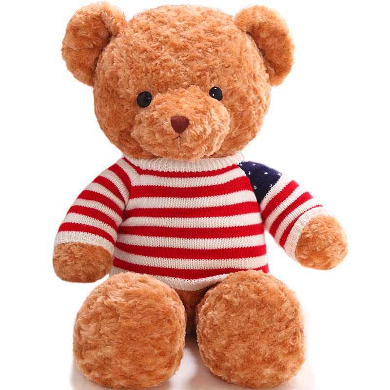 毛绒玩具毛衣泰迪熊抱枕公仔抱抱熊布娃娃玩偶熊情人节礼物送女友图片