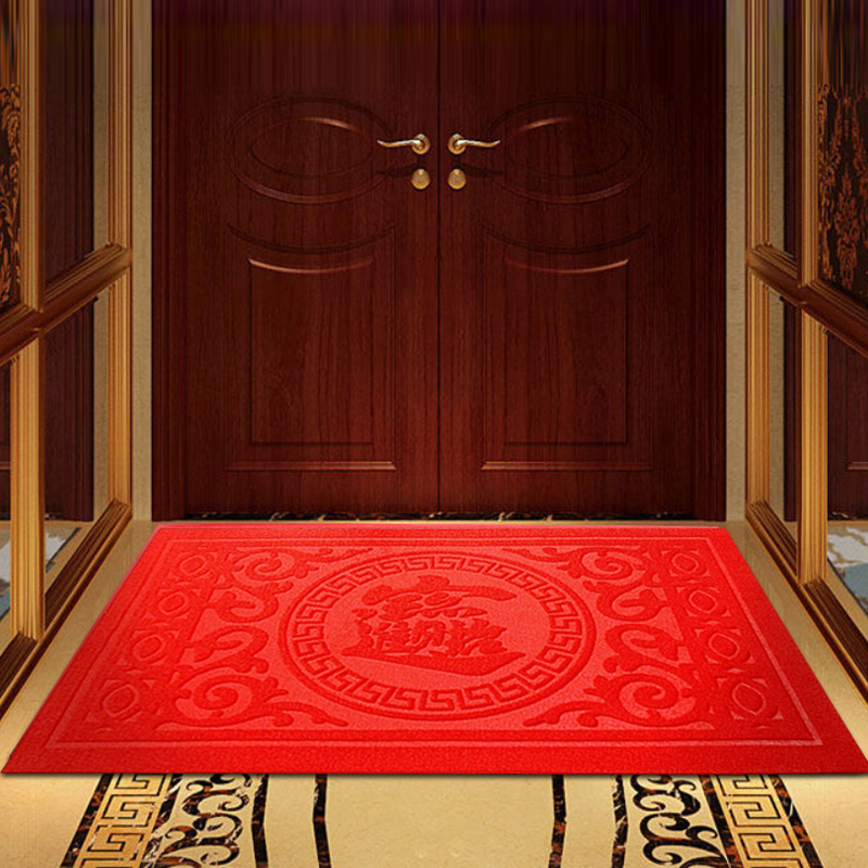进门地垫门厅入户蹭土家用吸水厨房卧室浴室防滑脚垫大门口红地毯