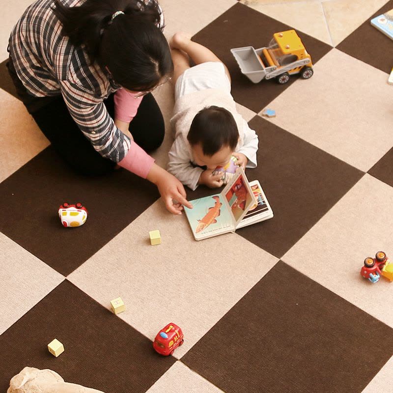 儿童爬行地垫自粘式地板拼接地毯地垫卧室客厅浴室防滑地垫图片