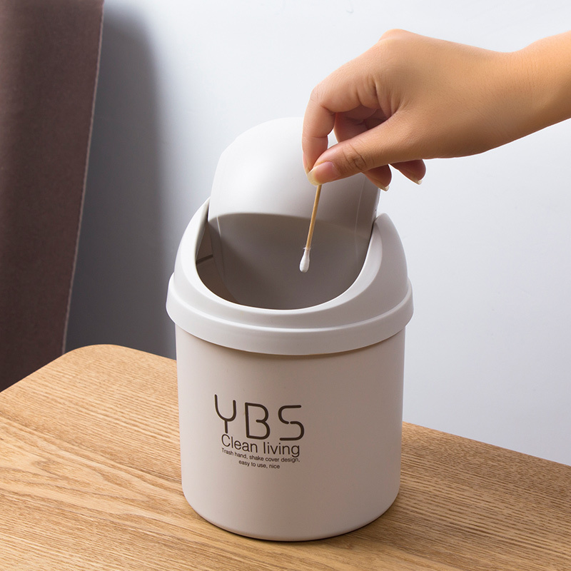 桌面垃圾桶小型床头创意垃圾筒家用纸篓茶几迷你欧式小号韩式可爱