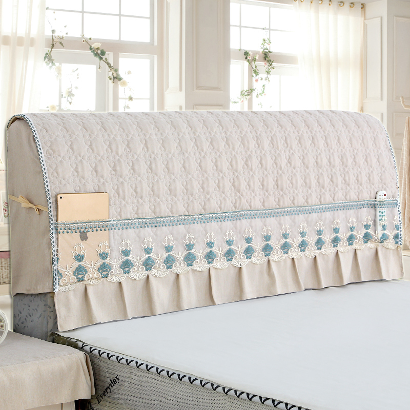 全包床头罩床头套15m18米皮床软包防尘罩简约欧式床靠背保护套