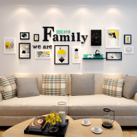 照片墙简约现代客厅大墙面尺寸挂墙创意相框墙沙发背景装饰相片墙