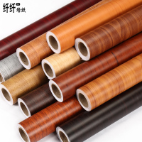 家具翻新贴膜 自粘墙壁纸 衣柜贴波音软片地板木纹墙贴纸防水加厚