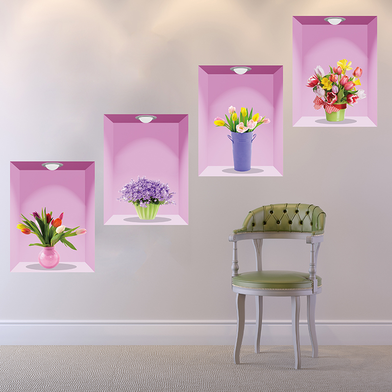 3d立体墙贴纸贴画壁纸客厅房间装饰品自粘卧室欧式电视背景墙餐厅